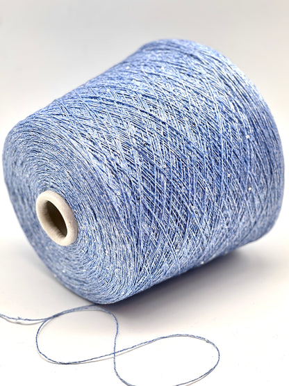 Paillettes Linen Silk Sparkling Yarn, SAINT TROPEZ, Luxury Italian Yarn by RiGo, Sold in Balls or on Cone, Fingering Weight, 400m/100g (437y/3.52oz)
