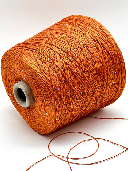 Paillettes Linen Silk Sparkling Yarn, SAINT TROPEZ, Luxury Italian Yarn by RiGo, Sold in Balls or on Cone, Fingering Weight, 400m/100g (437y/3.52oz)