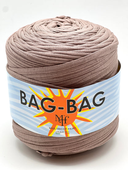 RIBON Spagehtti Yarn, FASHION BAG,  Made from Real T-Shirt Material, Cotton Lycra Stretch Thread, Italy, Perfect for Crochet Bags, 700g/130m