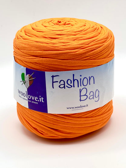 RIBON Spagehtti Yarn, FASHION BAG,  Made from Real T-Shirt Material, Cotton Lycra Stretch Thread, Italy, Perfect for Crochet Bags, 700g/130m
