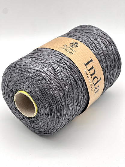 Structured, Water-Resistant Yarn, INDA by Borgo de Pazzi, Italy, Perfect for Crochet Bags, Baskets, Home Décor and Macramé, 500g/570m