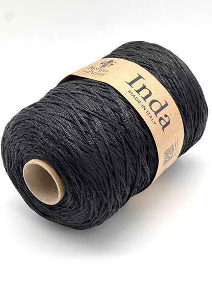 Structured, Water-Resistant Yarn, INDA by Borgo de Pazzi, Italy, Perfect for Crochet Bags, Baskets, Home Décor and Macramé, 500g/570m