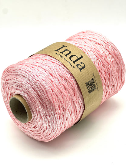 Structured, Water-Resistant Yarn, INDA by Borgo de Pazzi, Italy, Perfect for Crochet Bags, Baskets, Home Décor and Macramé, 500g/570m