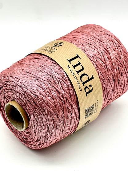 Structured, Water-Resistant Yarn, INDA by Borgo de Pazzi, Italy, Perfect for Crochet Bags, Baskets, Home Décor and Macramé, 500g/570m