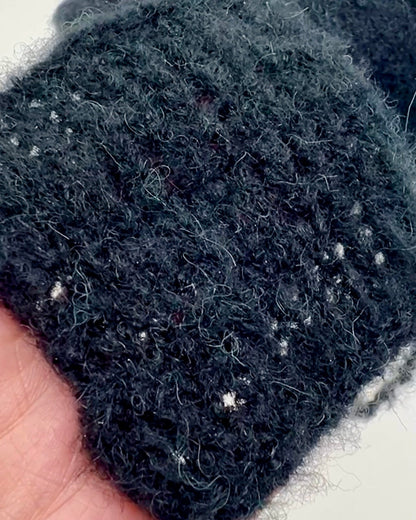 Soft fluffy alpaca yarn GARFIELD close-up texture detail