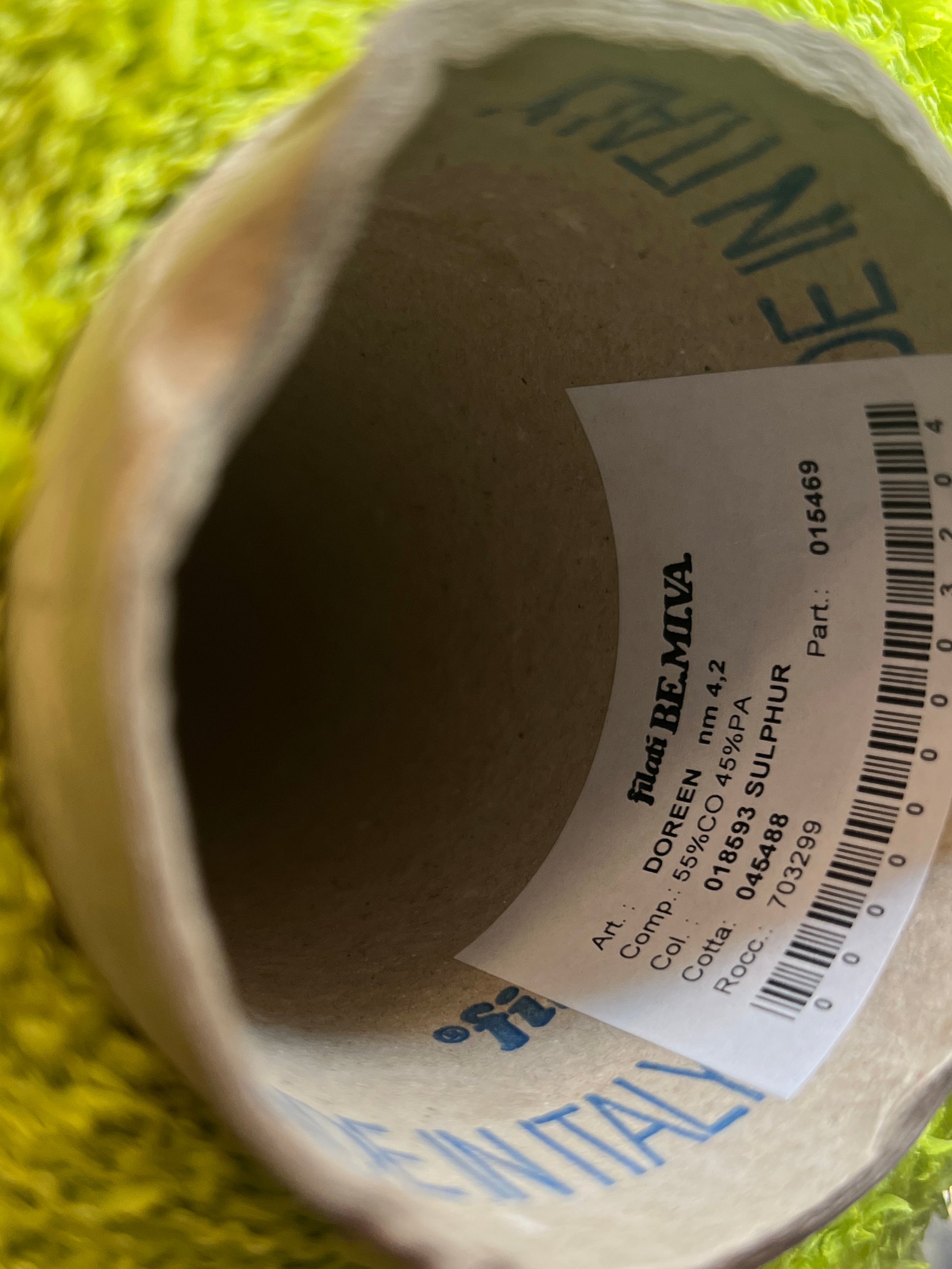 Filati BE.MI.VA DOREEN cotton polyamide fancy yarn cone lace weight