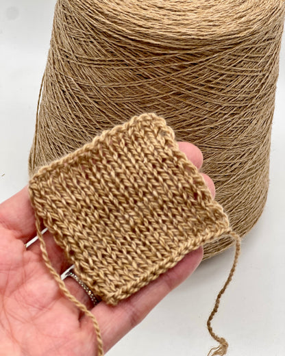 100 percent baby cashmere yarn cone from exclusive Italian mill
Luxury Italian baby cashmere lace yarn 550m per 100g
Soft baby cashmere yarn for sweaters scarves shawls and accessories
Nm 2/11 baby cashmere yarn cone close-up texture
Exclusive Italian mill baby cashmere yarn for luxury knitting