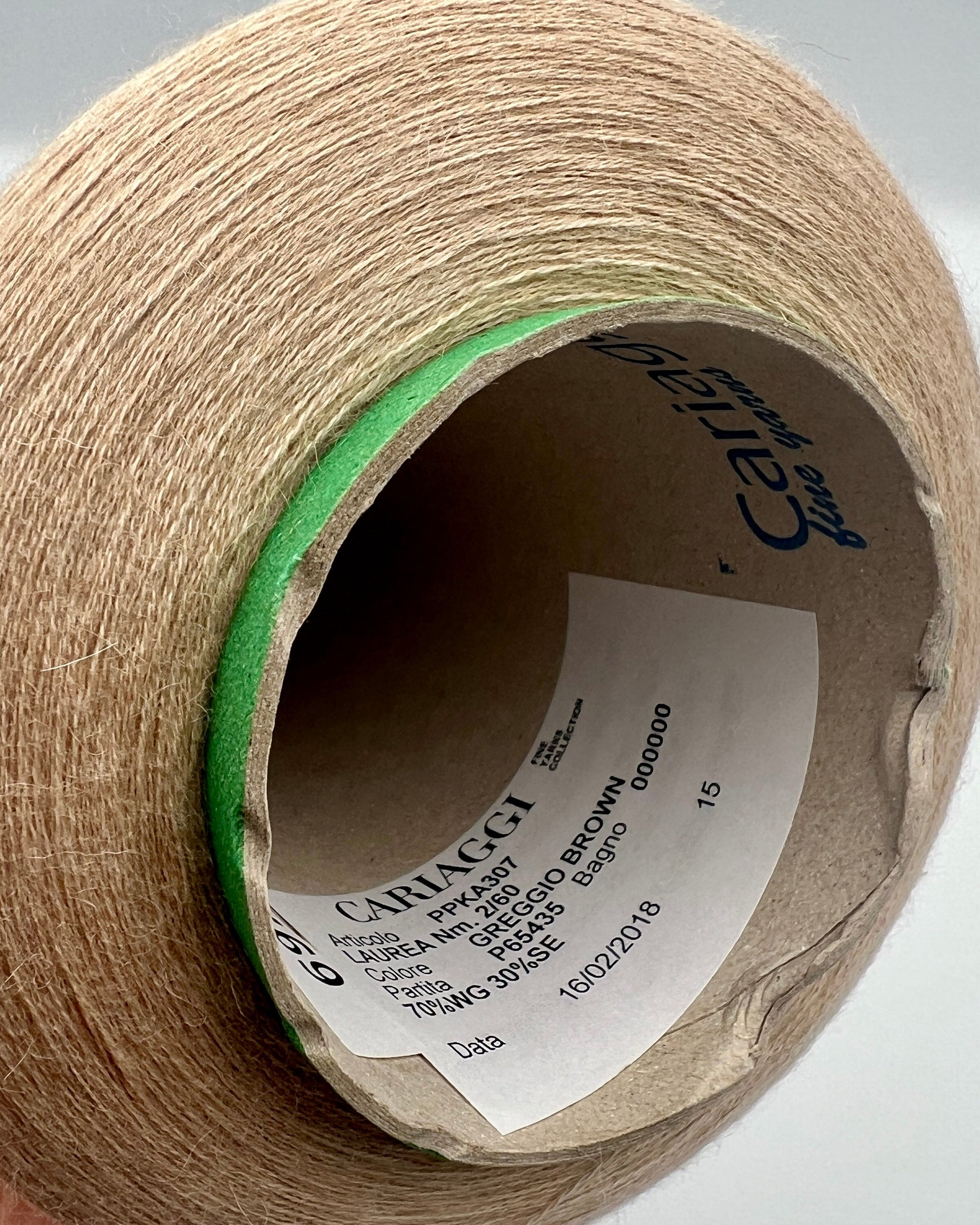 Rare vicuña silk yarn by Cariaggi on original luxury Italian cone
Cariaggi LAUREA 70 vicuña 30 silk couture lace yarn
Luxury Italian vicuña yarn close up showing ultra fine texture
Collector level vicuña silk yarn for weaving and couture knitting
Extremely rare Italian vicuña silk lace yarn on industrial cone
