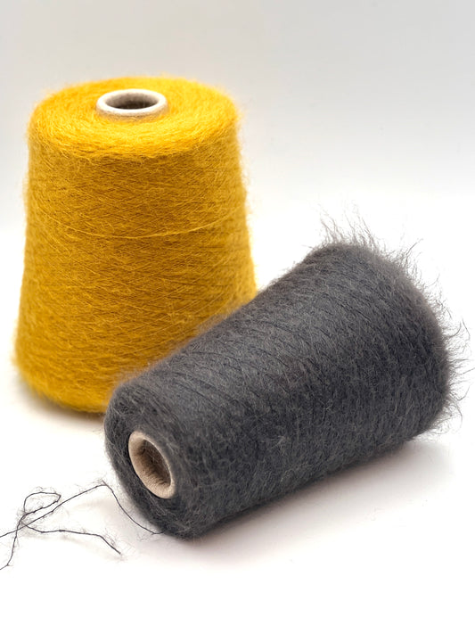 Super Kid Mohair Yarn, ILARIA AURORA, Luxury Italian Lace Weight Yarn, Balls or Cones, 1000m/100g