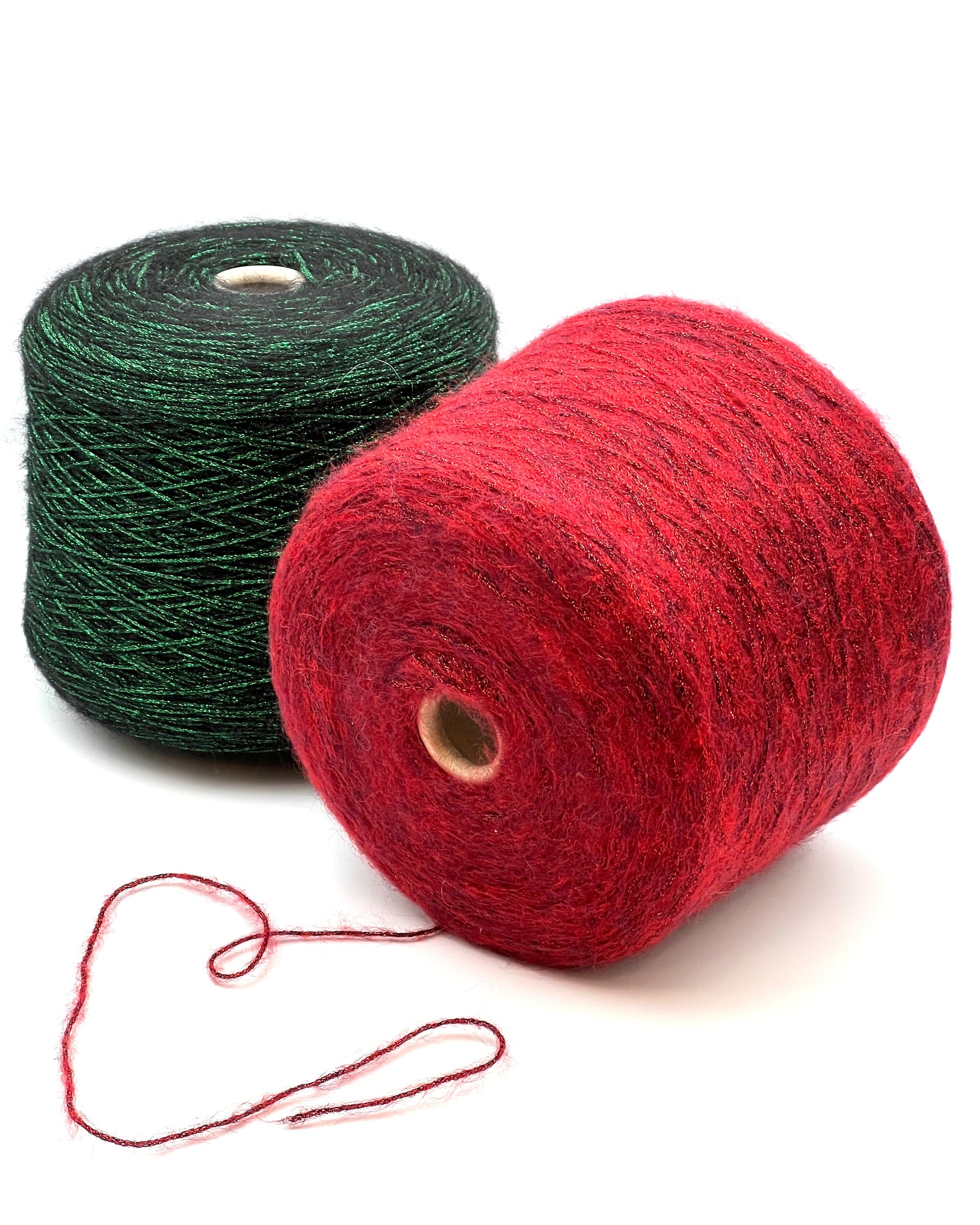Igea SPARKLING luxury superkid mohair and wool blend Italian chainette yarn with integrated glitter sparkle for holiday knitting at iDOKNiT.