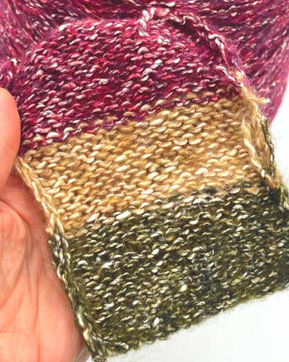 LINEAPIU TACOS Italian cotton linen wool blend DK weight irregular slub fantasy textured yarn on cone for knitting crochet and weaving from iDOKNiT