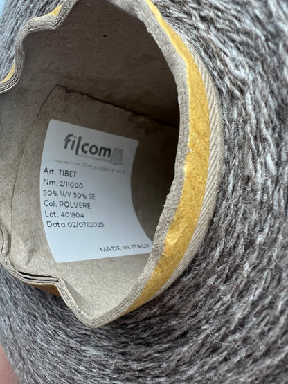 Filcom Tibet Italian luxury yarn spun from an equal fifty fifty blend of natural yak down and silk in sport weight balls from iDOKNiT