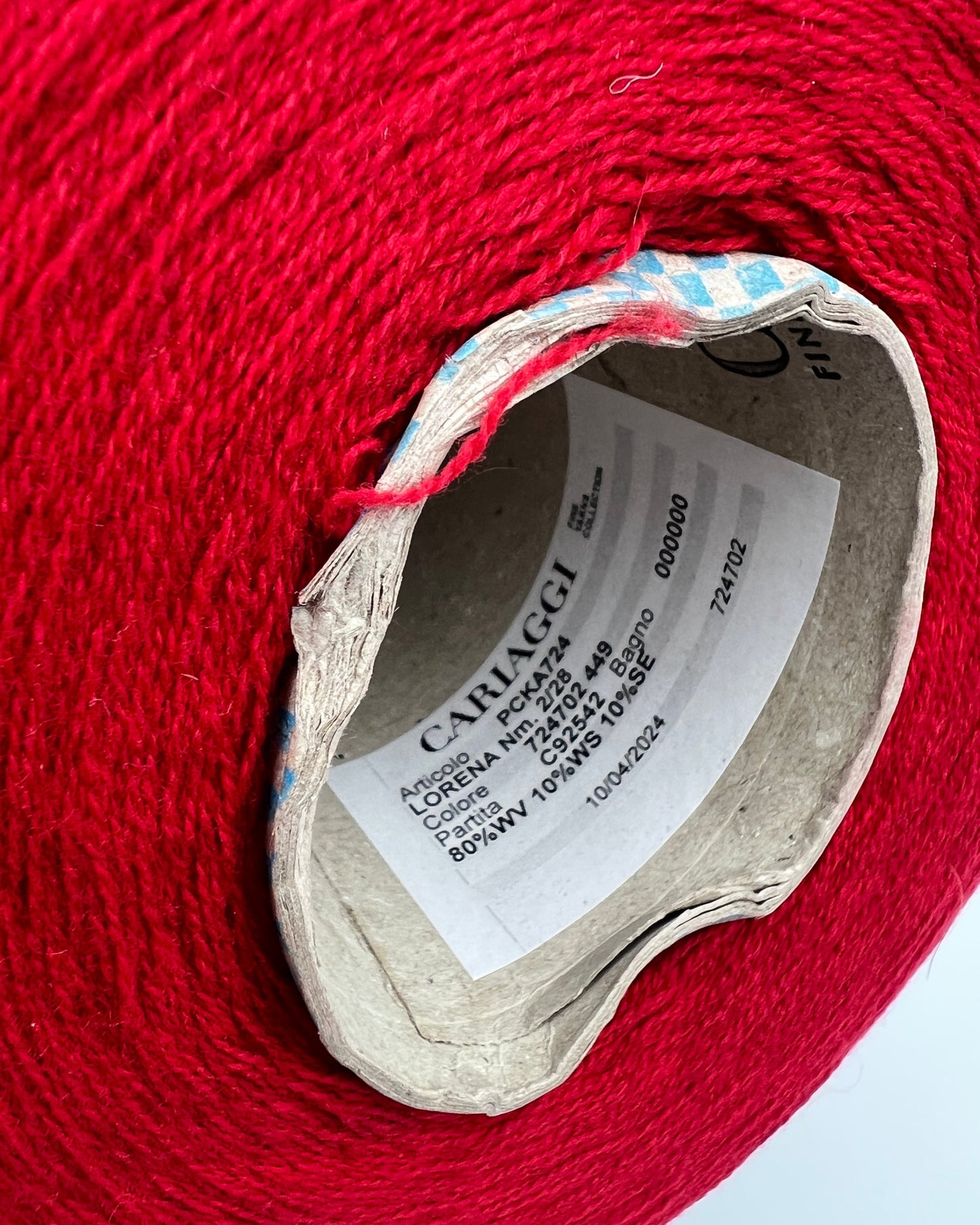 Cariaggi Lorena Italian merino cashmere silk lace weight yarn in hand wound balls from iDOKNiT