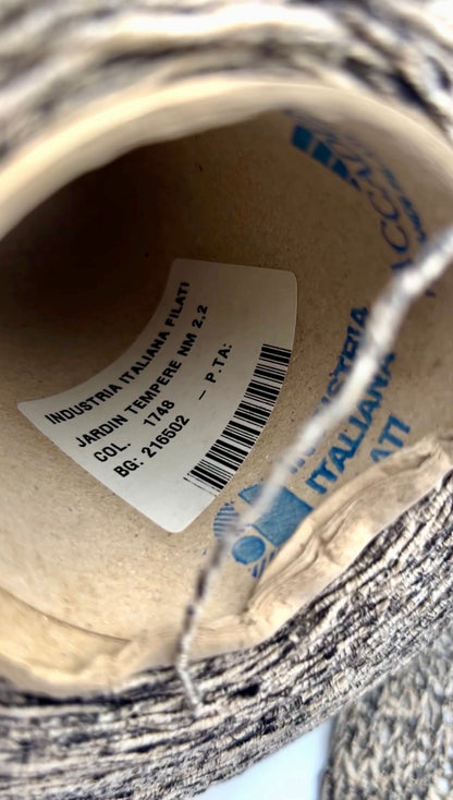 Cotton Linen Silk Yarn, INDUSTRIA ITALIANA FILATI JARDIN TEMPERE, Premium Italian DK Weight Yarn, Balls or Cones, 220m/100g