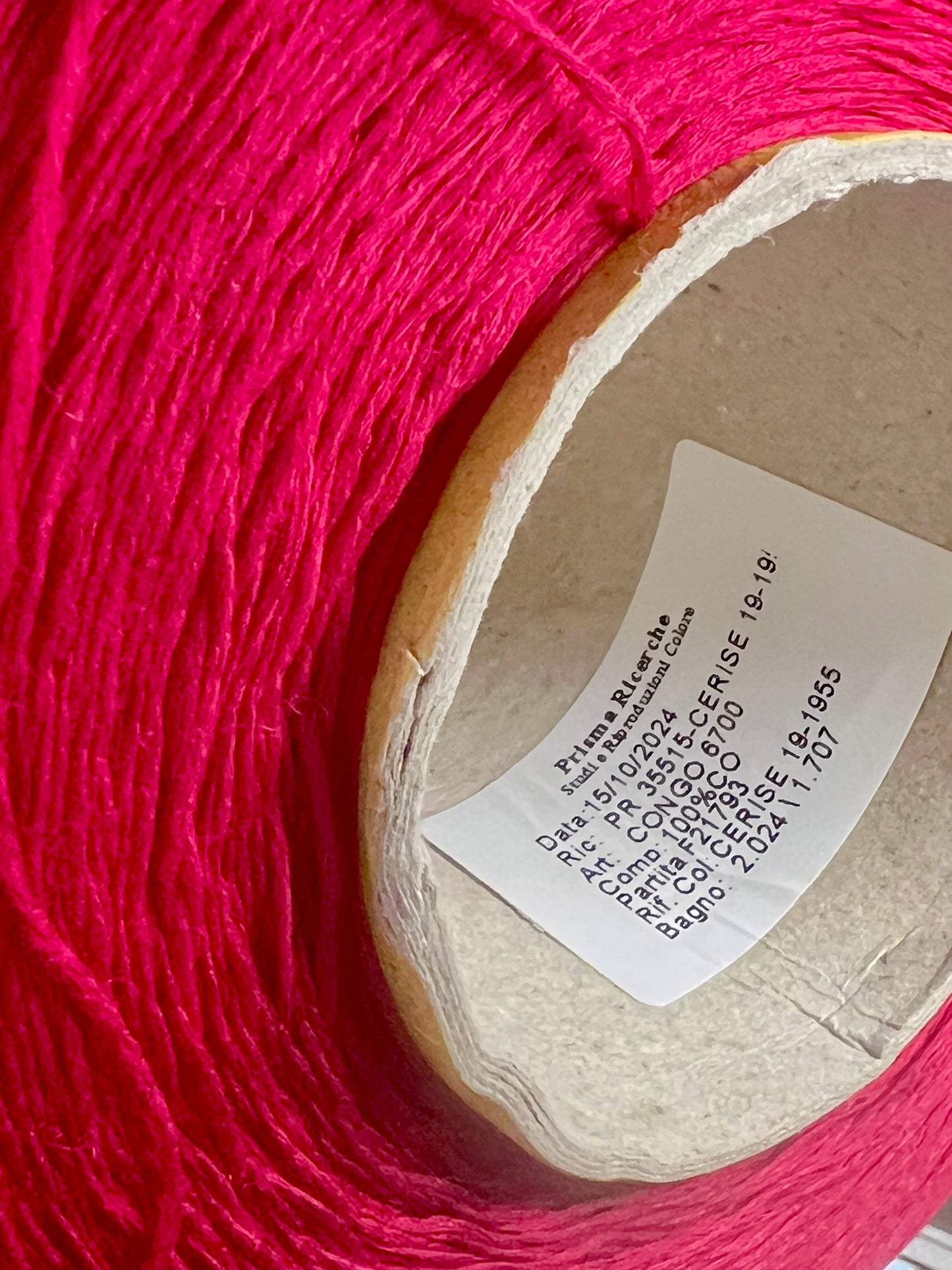 Cotton 100% Chainette Yarn, PRISMA RICERCHE CONGO, Premium Italian Lace Weight Yarn, Balls or Cones, 670m/100g