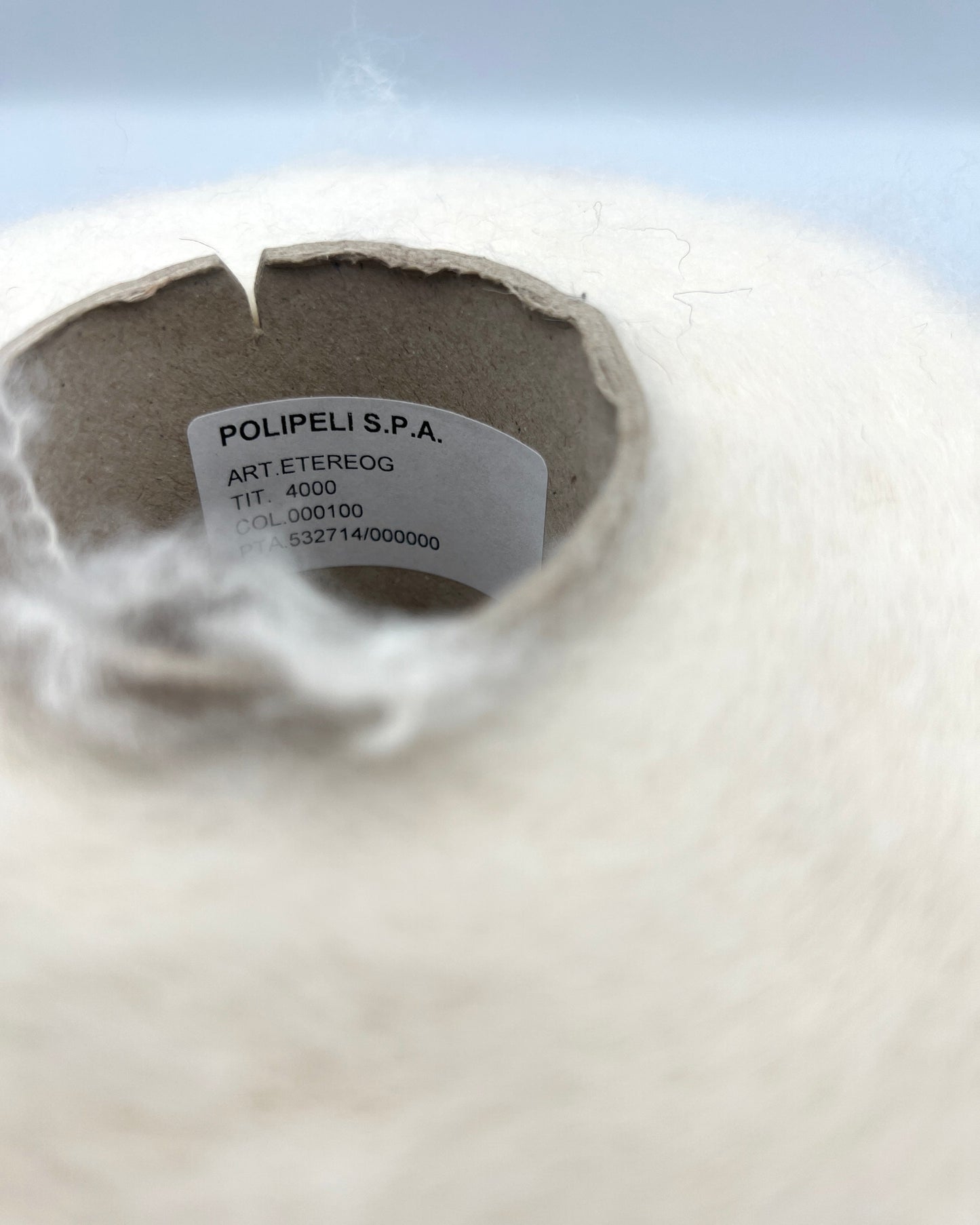 Polipeli Spa Etereog Italian brushed blown baby alpaca fingering weight yarn in hand wound balls from iDOKNiT