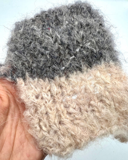 Millefili Wlariga Italian brushed blown baby alpaca DK weight yarn in hand wound balls from iDOKNiT