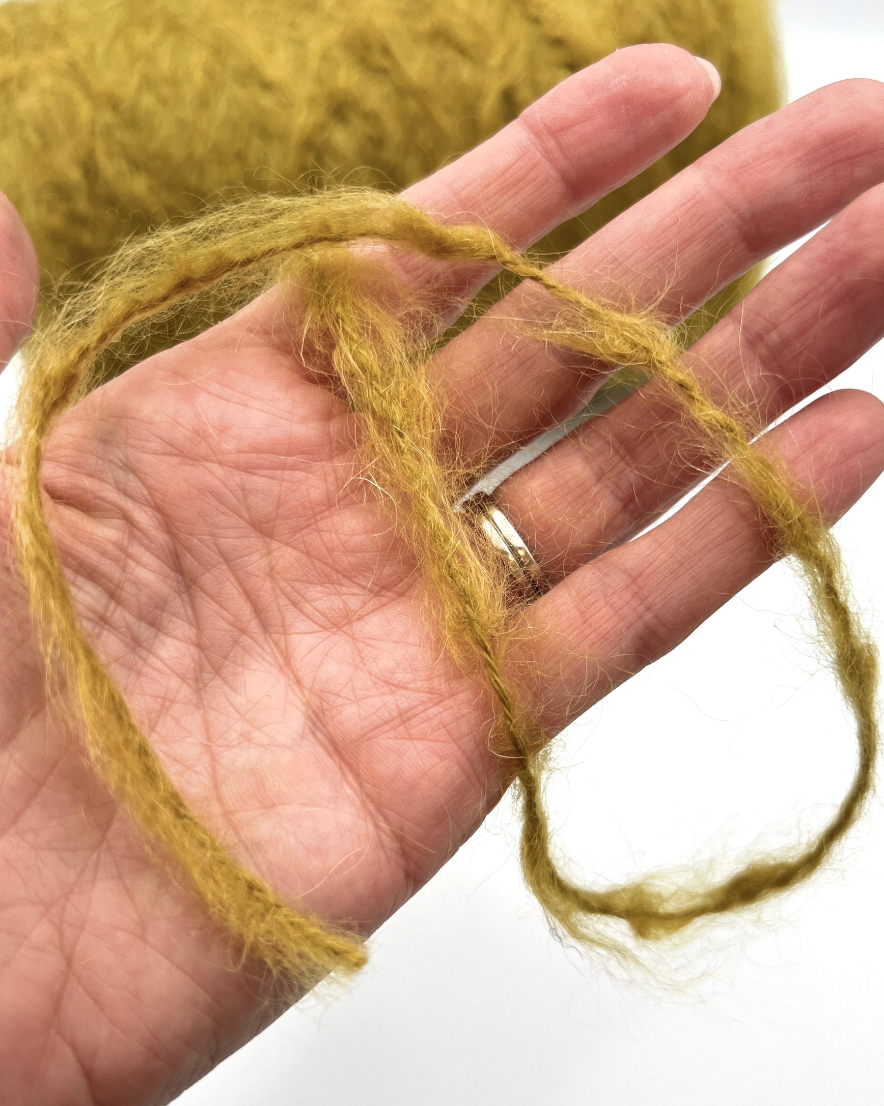 Sesia Novecento brushed mohair organic wool super bulky yarn balls from iDOKNiT