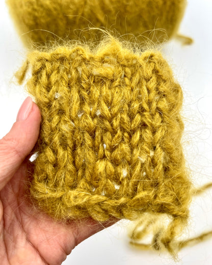 Sesia Novecento brushed mohair organic wool super bulky yarn balls from iDOKNiT