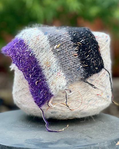 RiGo Taurus Italian baby alpaca boucle textured aran weight yarn in hand wound balls from iDOKNiT