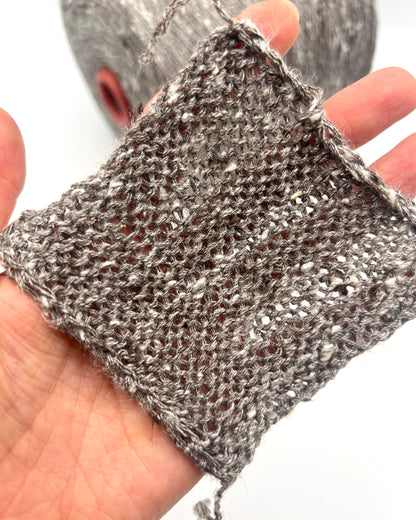 Loro Piana Shantung Jaspe wild tussah silk tweed lace weight yarn balls from iDOKNiT