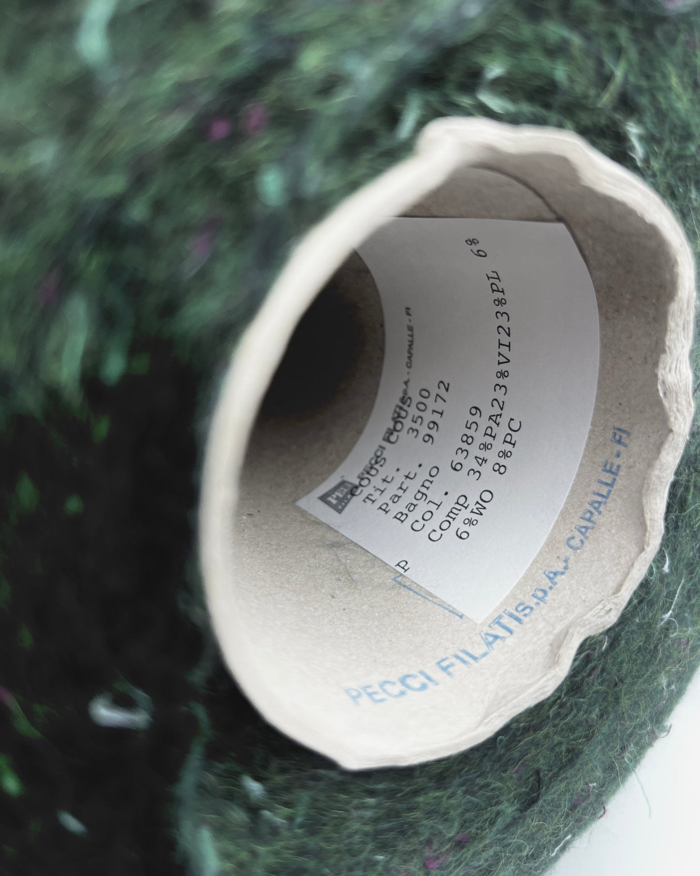Pecci Filati Cous Cous double tweed fantasy alpaca sport weight yarn in balls from iDOKNiT