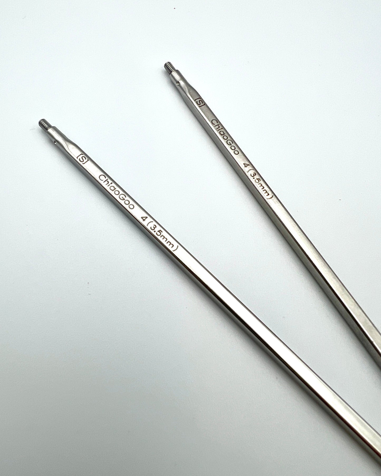 ChiaoGoo QUADS 5 inch stainless steel square interchangeable needle tips