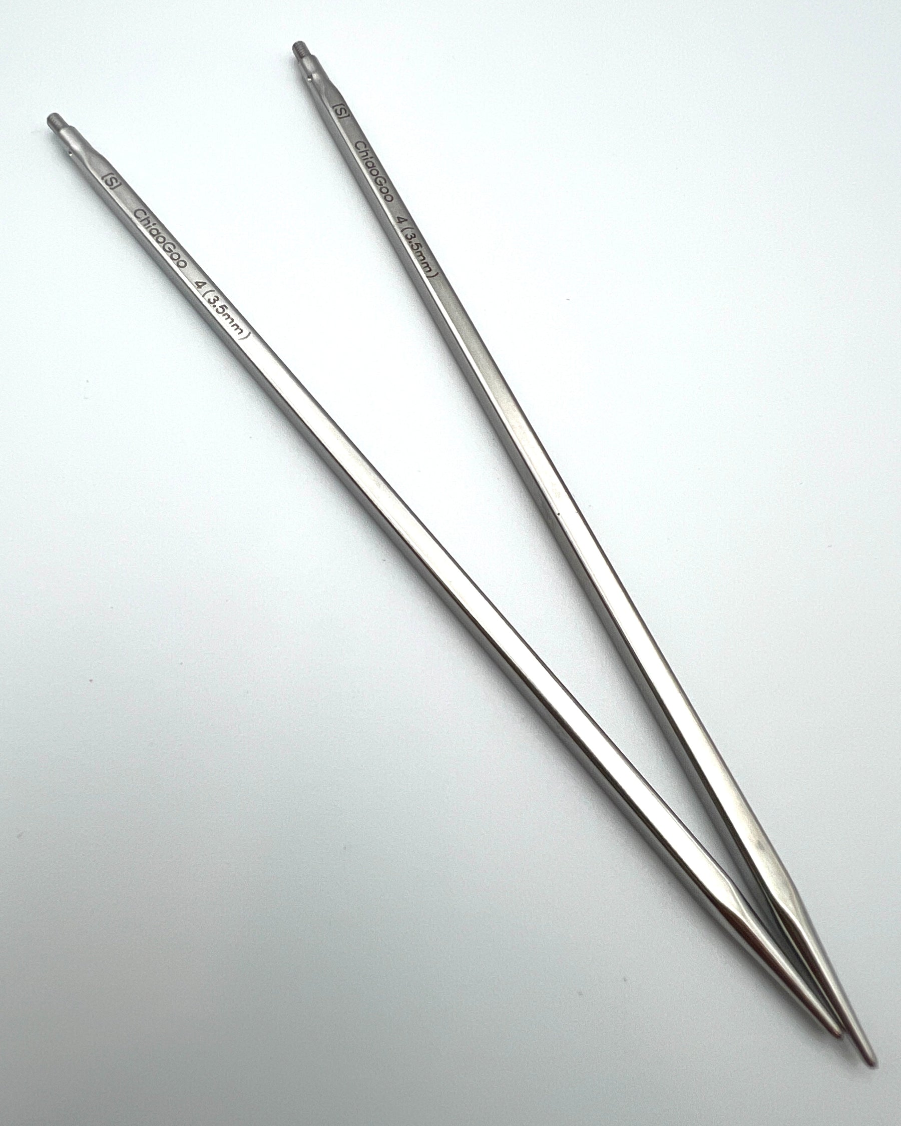 ChiaoGoo QUADS 5 inch stainless steel square interchangeable needle tips