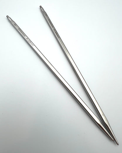 ChiaoGoo QUADS 5 inch stainless steel square interchangeable needle tips