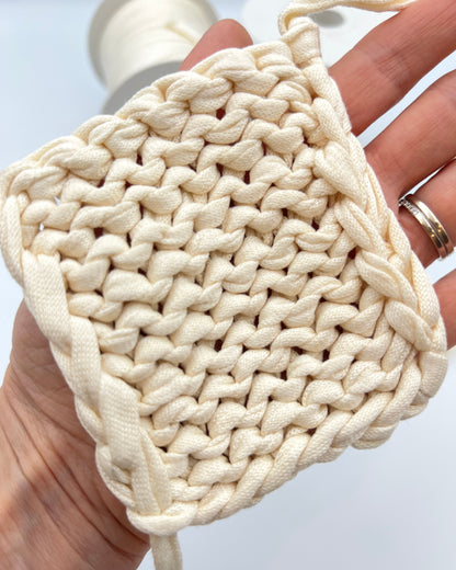 Loro Piana Fettuccia Indian Silk 100 percent pure silk flat knitted ribbon yarn from iDOKNiT