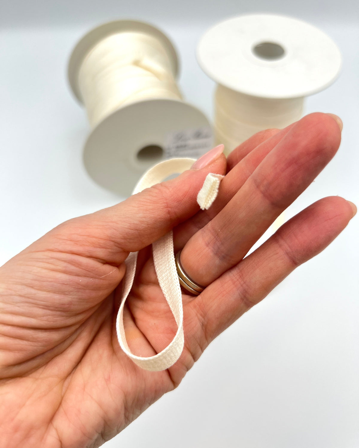 Loro Piana Fettuccia Indian Silk 100 percent pure silk flat knitted ribbon yarn from iDOKNiT