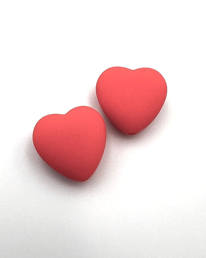 iDOKNiT silicone heart shaped knitting needle stoppers and point protectors pair