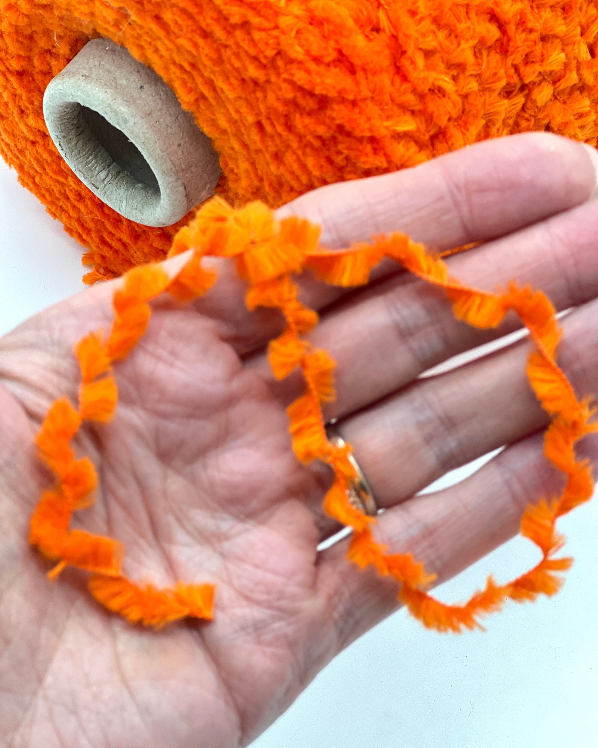 Italian VIMAR eyelash art yarn in cotton blend, textured fancy yarn