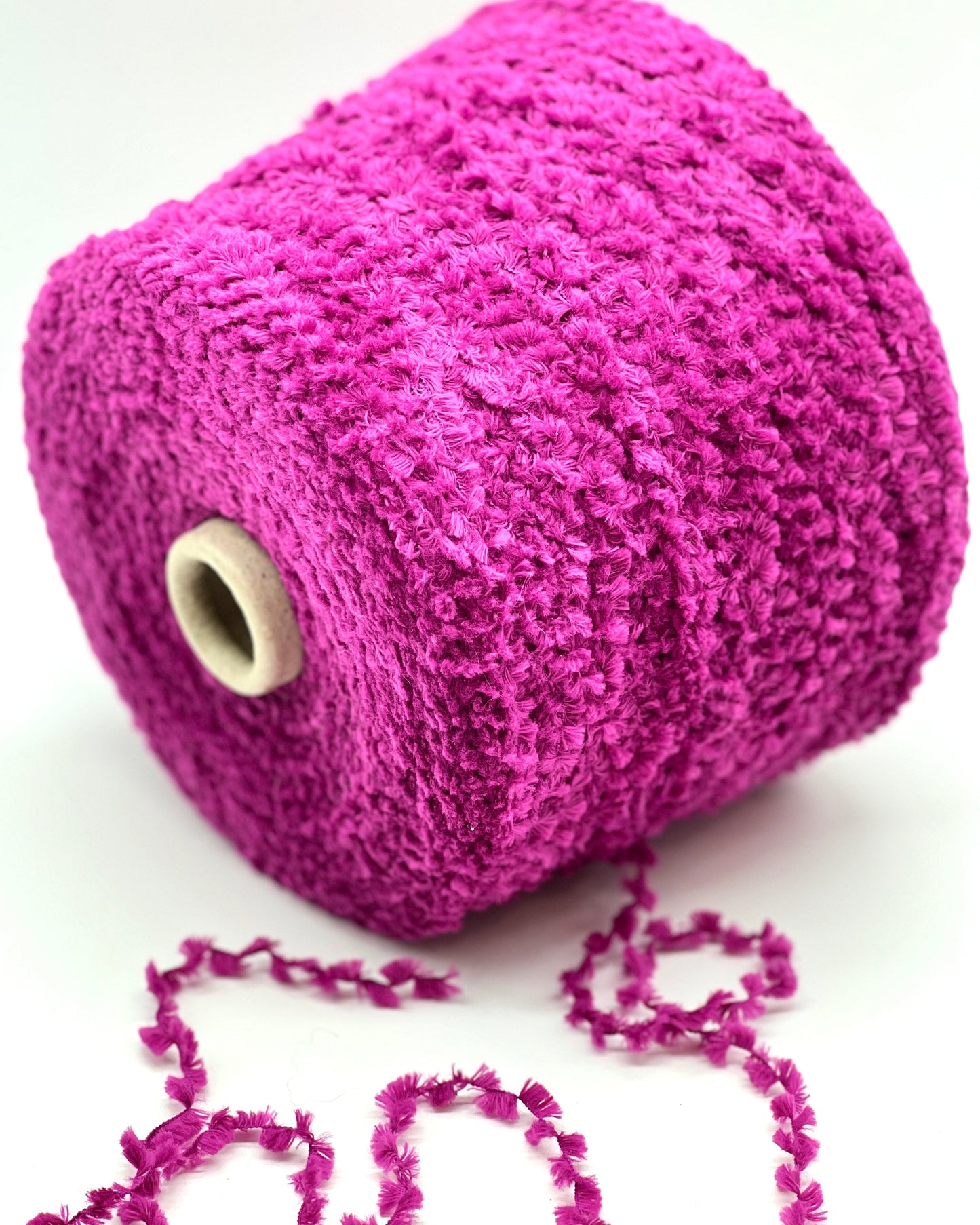 Italian VIMAR eyelash art yarn in cotton blend, textured fancy yarn