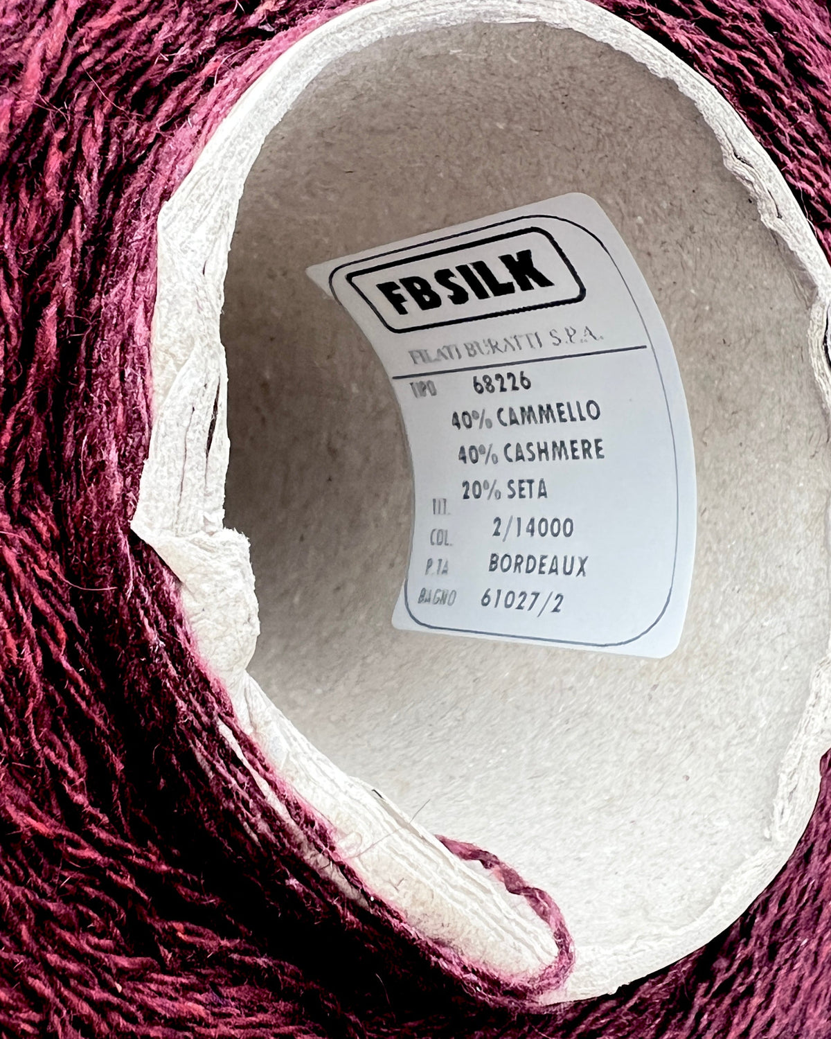 Filati Buratti Camello Cash Silk 40 percent Camel 40 percent Cashmere 20 percent Silk Italian lace yarn from iDOKNiT