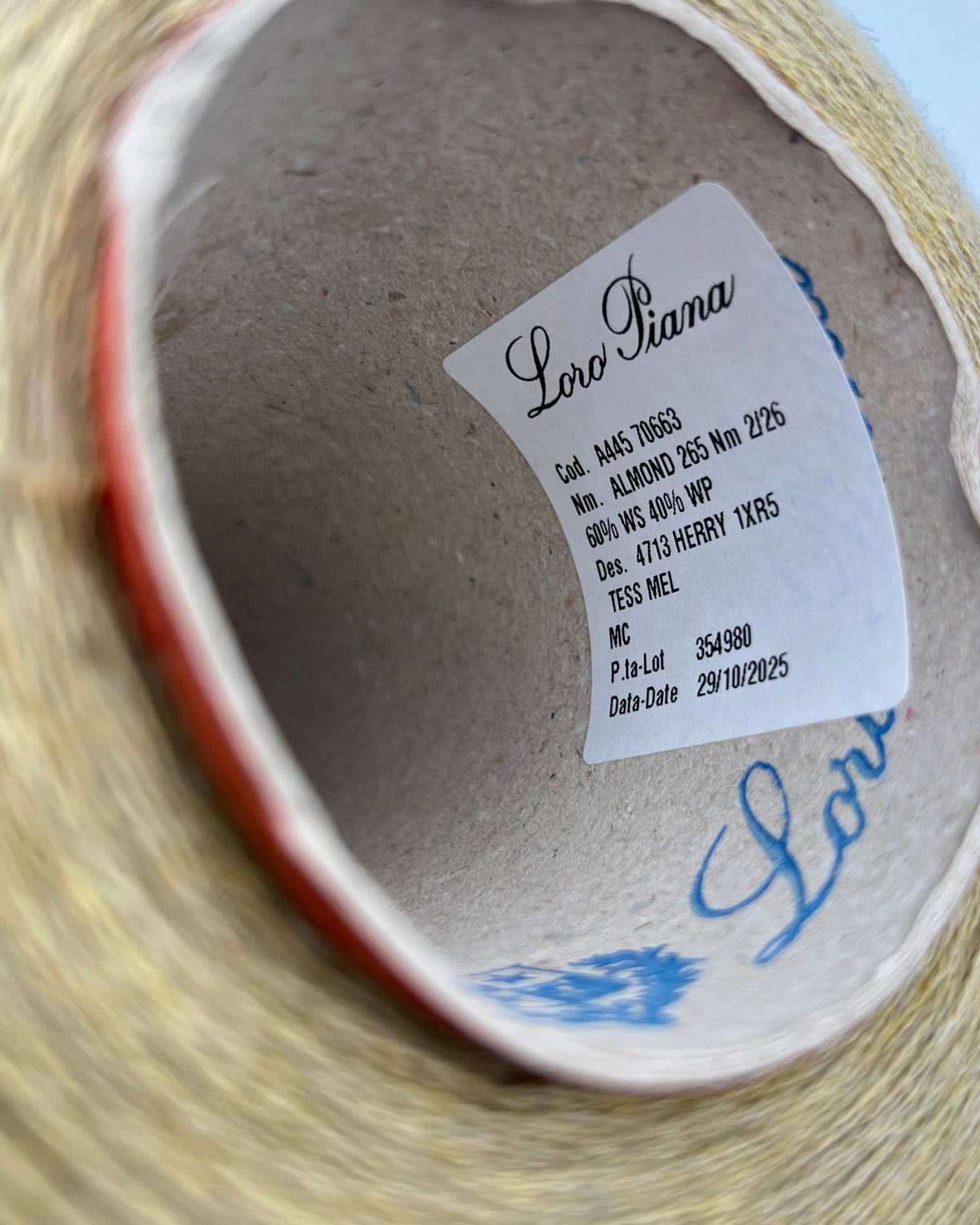 Loro Piana Almond 60 percent cashmere 40 percent baby alpaca Italian lace yarn from iDOKNiT