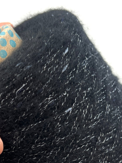 Chanel Group Paima Nuage Nodino Italian cashmere silk nubby fantasy yarn in Midnight Navy from iDOKNiT