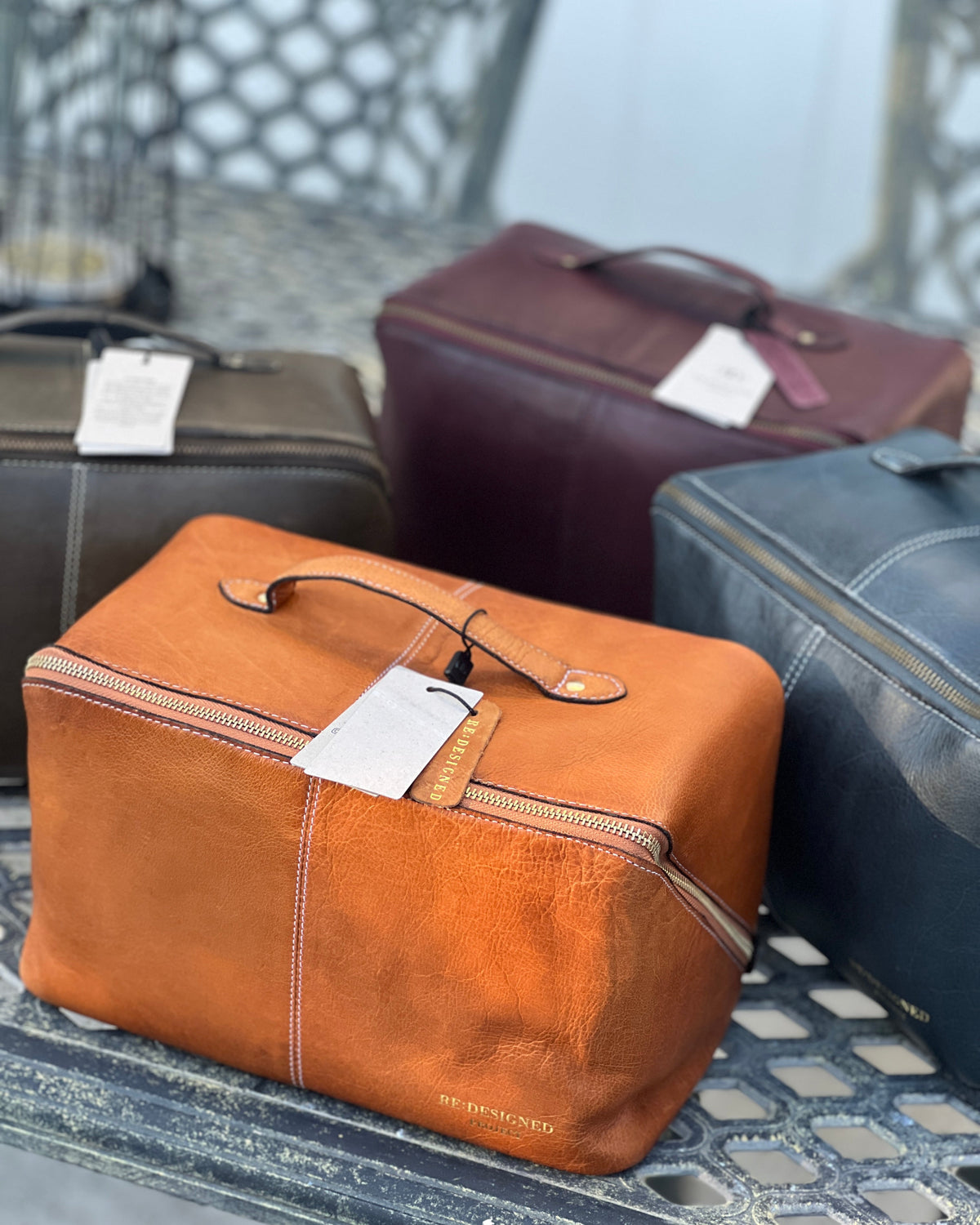 RE PROJECT 10 handcrafted Urban Leather beauty box style knitting needle and notion organizer case from iDOKNiT