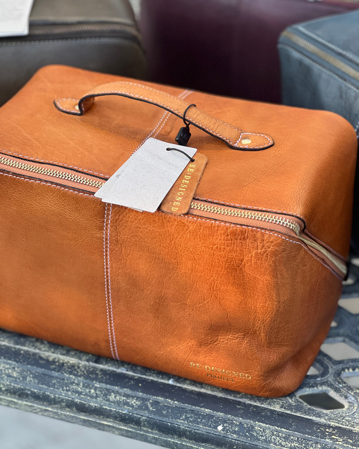 RE PROJECT 10 handcrafted Urban Leather beauty box style knitting needle and notion organizer case from iDOKNiT