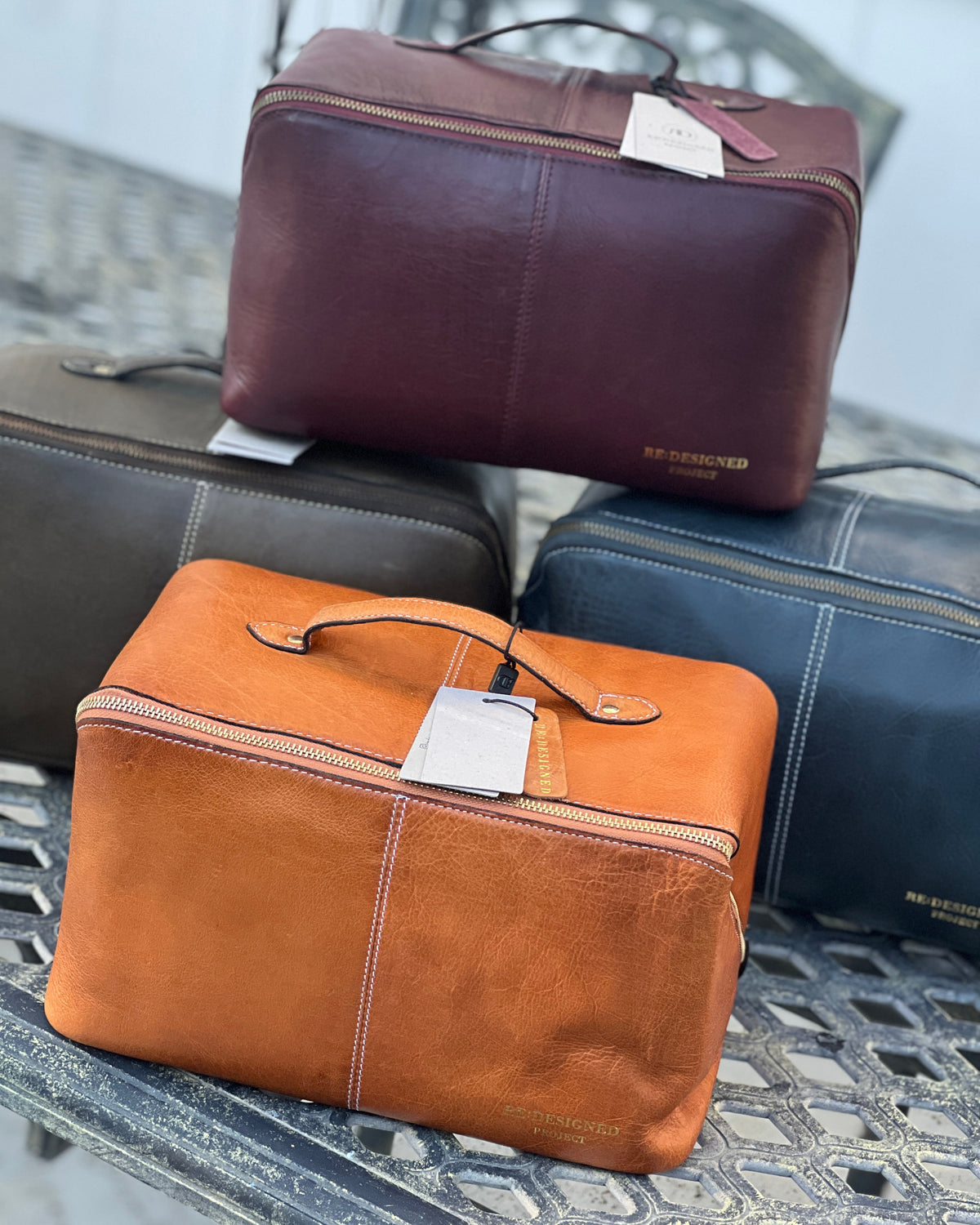 RE PROJECT 10 handcrafted Urban Leather beauty box style knitting needle and notion organizer case from iDOKNiT