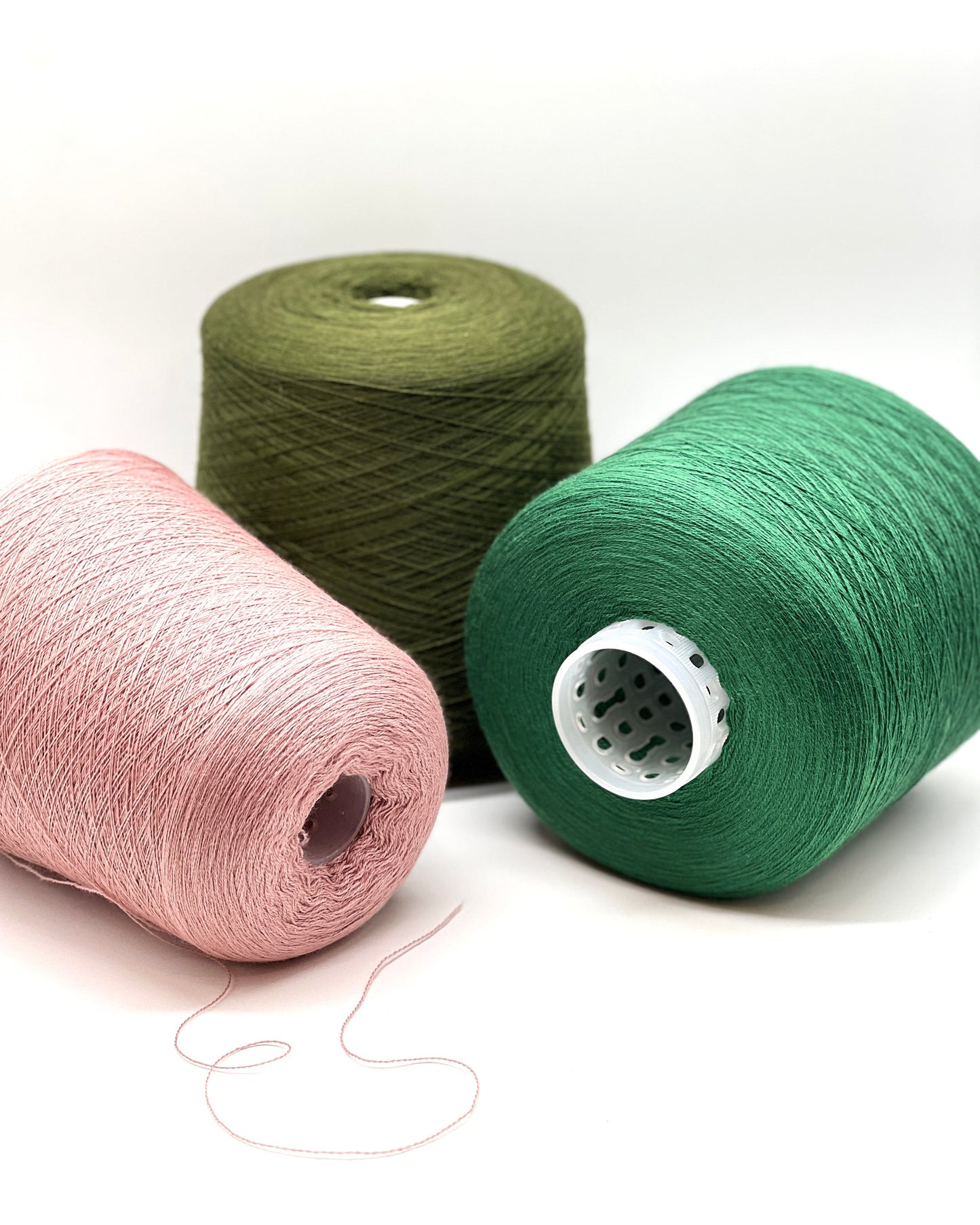 Premium iDOKNiT RiGo JASMINE 100% Extrafine Merino lace weight yarn in Nm 2/30, showcasing the elegant drape and superior Italian wool quality for luxury lace knitting.