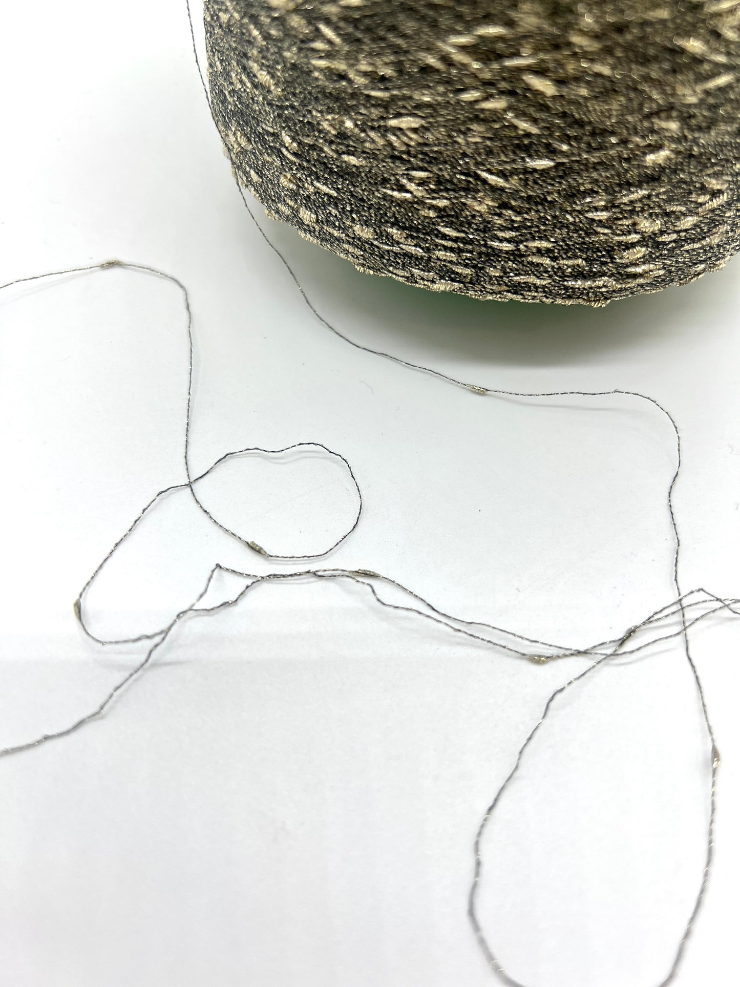 FANTASY FLAME CHANEL-Style Tweed Yarn, NODINOLAME, Royal Collection by RiGo, Available on Cone, Lace Yarn, 1700m/100g (1859y/3.52oz)