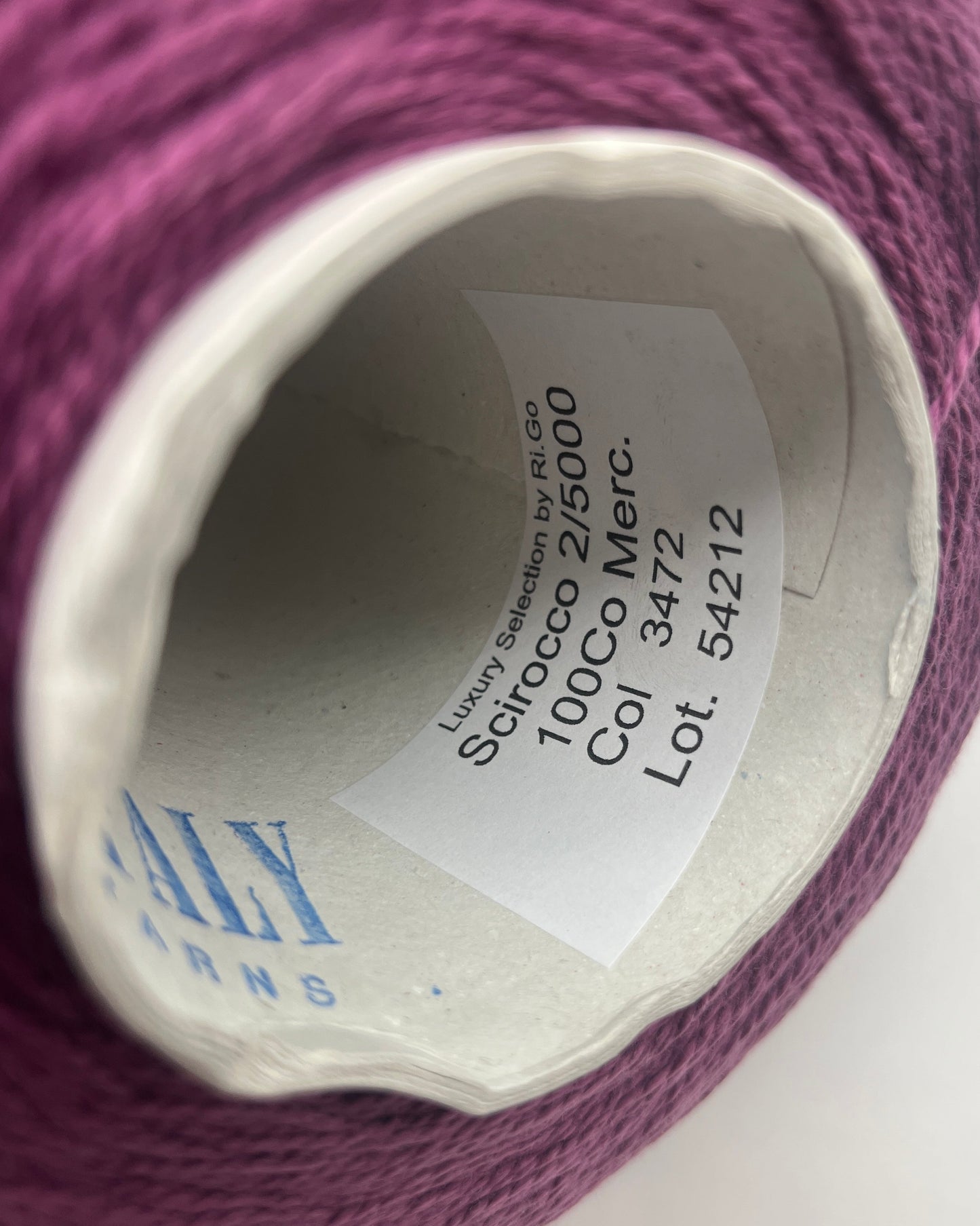 Elite iDOKNiT luxury cotton yarn, SCIROCCO by RiGo Italy. 100% mercerized cotton DK weight, Nm 2/5000. Authentic Italian-made high-sheen yarn curated by iDOKNiT for professional knitting.