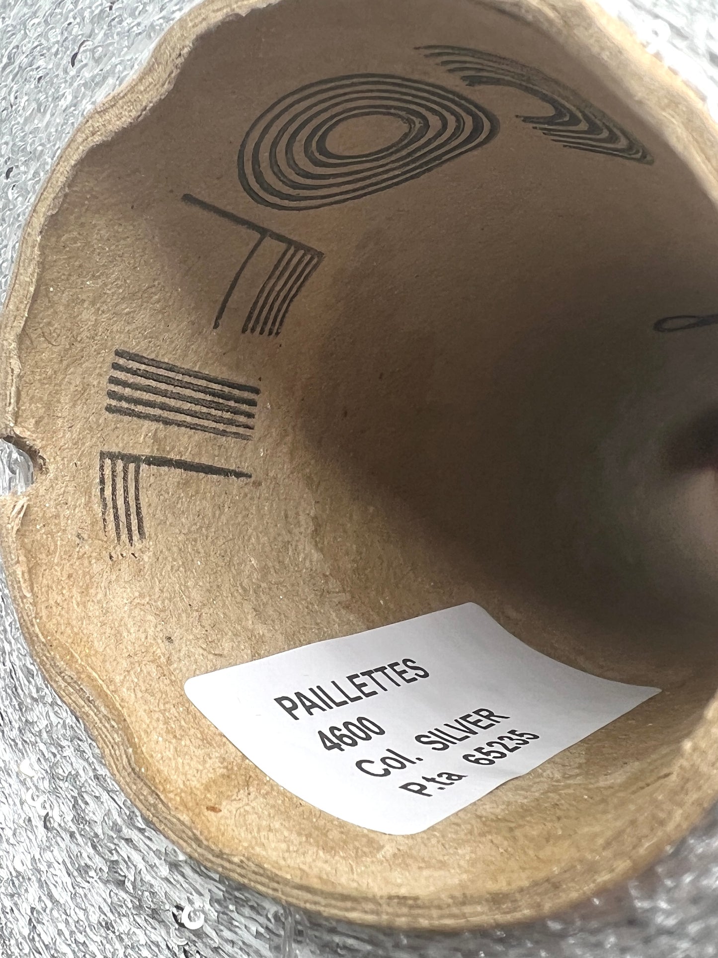 Elite iDOKNiT decorative lace weight yarn, SEQUINS by Cofil Italy. 100% polyester with micro-sequins, 460m/100g. Authentic Italian-made sparkling carry-along yarn curated by iDOKNiT to add texture and shine to professional knitting projects.