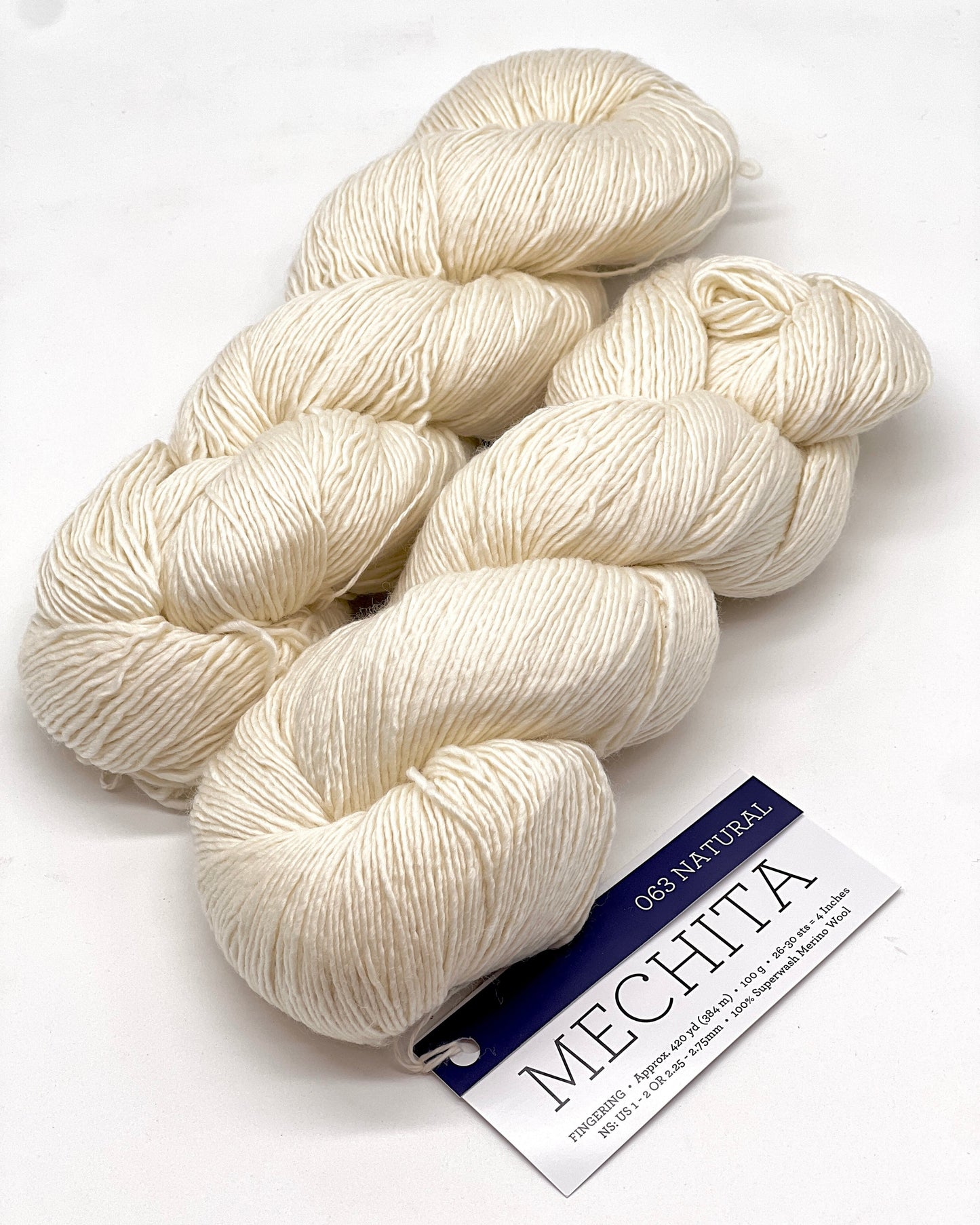 Premium iDOKNiT fingering weight yarn, MECHITA by Malabrigo Peru. 100% superwash merino wool, single-ply construction for elegant drape, 384m/100g. Hand-dyed authentic Peruvian yarn curated by iDOKNiT for soft, vibrant, and professional knitting projects.
