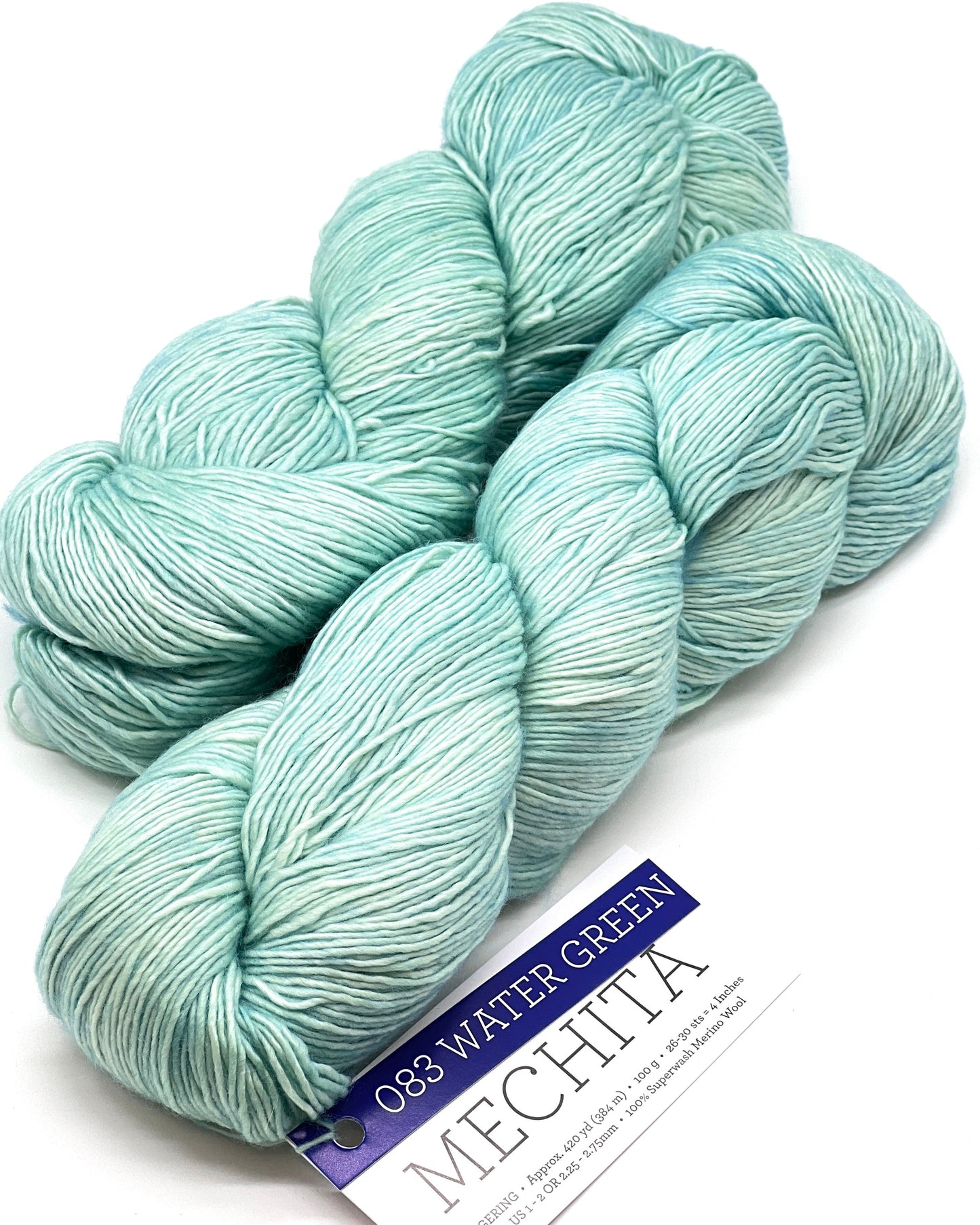 Premium iDOKNiT fingering weight yarn, MECHITA by Malabrigo Peru. 100% superwash merino wool, single-ply construction for elegant drape, 384m/100g. Hand-dyed authentic Peruvian yarn curated by iDOKNiT for soft, vibrant, and professional knitting projects.