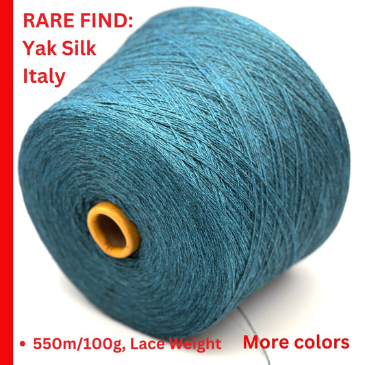 Filcom Tibet Italian luxury yarn spun from an equal fifty fifty blend of natural yak down and silk in sport weight balls from iDOKNiT