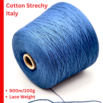 Filati Be.Mi.Va ORGANIC PARK cotton nylon Italian lace yarn with airy chain structure at iDOKNiT.