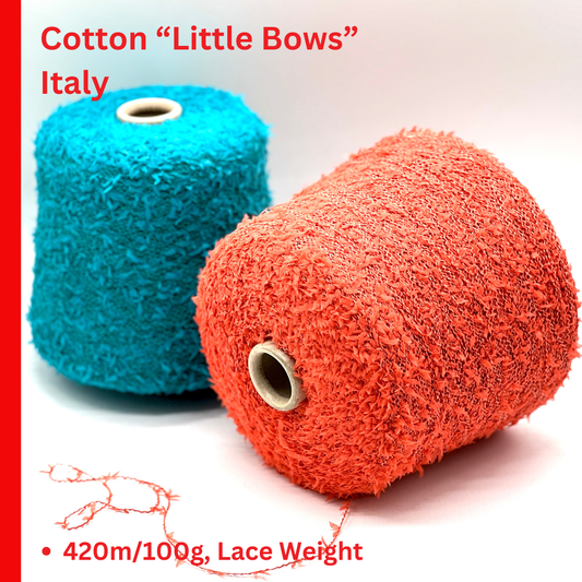 Filati BE.MI.VA DOREEN cotton polyamide fancy yarn cone lace weight