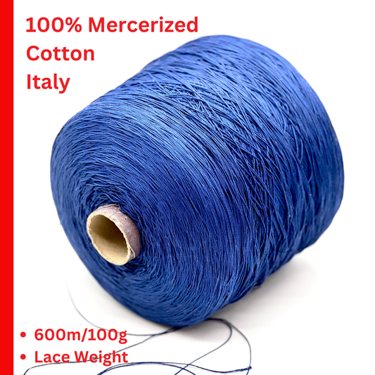 Mercerized cotton yarn cone ECAFIL DORAGM60 lace weight